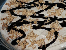 Pavê de pasta de amendoim delicioso 