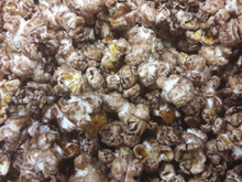 Pipoca com chocolate