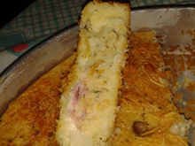 Bolo salgado de arroz cru