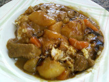 Curry Rice com maçã e mel