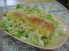 Rocambole de bacalhau