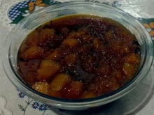 Doce de abóbora moranga de preguiçoso