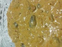 Estrogonofe de coração de frango