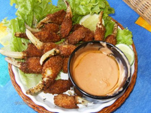 Patinha de caranguejo á milanesa