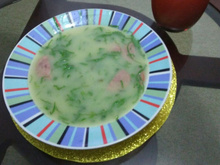 Caldo verde com calabresa defumada