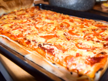 Pizza rápida de liquidificador