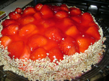 Torta deliciosa de morango