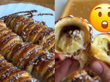 Existe vida antes e depois dessa receita de croissant de banana com chocolate
