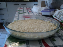 Sagu de coco com leite condesado