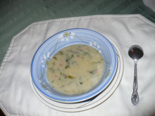 Caldo verde (com calabresa ou bacon)