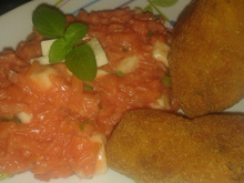 Risoto de beterraba do Mutrão