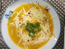 Creme de abóbora com gorgonzola