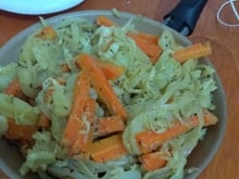 Filé de tilápia com legumes
