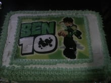Bolo de aniversário colorido
