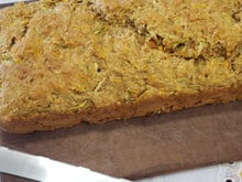 Pão integral de abobrinha com cenoura