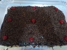 Bolo de café com chocolate