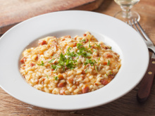 Risoto de bacon da Gil