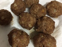 Bolinho de carne com aveia