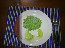 Risoto de espinafre - sem lactose