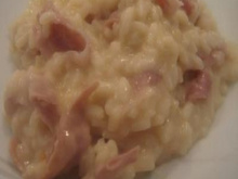 Risoto de mascarpone e parma