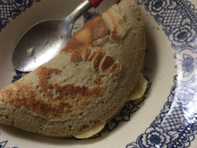 Crepioca fit de banana e aveia