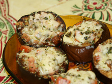 Berinjela com queijo