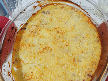 Torta de carne com batata doce