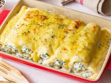 Canelone com creme de couve-flor: a receita leve e irresistível que vai virar favorita na sua casa