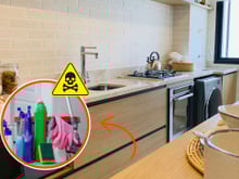 Os riscos da lavanderia perto da cozinha: como os alimentos podem ser contaminados com produtos de limpeza e causar intoxicação