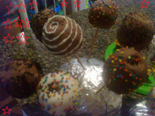 Maçãs do amor de chocolate