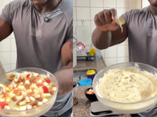 A verdade por trás da receita de aveia gelada de 1000 calorias do fisiculturista Pantera. Será que todo mundo pode comer?