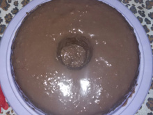 Cobertura de chocolate para bolos