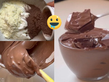 Mousse de chocolate crocante SEM AÇÚCAR é muito chocolatudo e leva apenas 4 ingredientes
