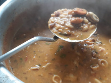 Feijoada de frutos do mar simples