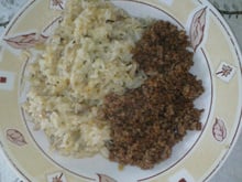 Arroz cremoso de forno