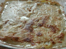 Batata gratinada com atum