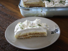 Pavê refrescante de limão