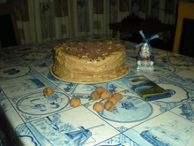 Torta de Café e Nozes