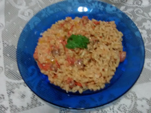 Talharim ao requeijão cremoso e calabresa