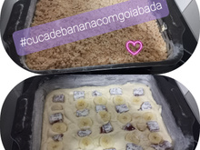 Cuca de goiabada e banana