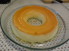 Pudim de leite em pó com leite de coco