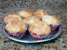 Cupcake salgado de frango com requeijão cremoso