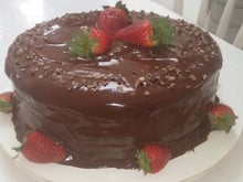 Bolo mousse sensação de morango