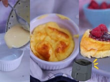 Bolinho de iogurte fácil na airfryer: 3 ingredientes, 9g de proteína e muita alegria no café da manhã ou lanche