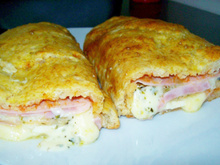 Pão de hot dog recheado da Josi