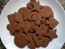 Biscoito amanteigado de chocolate com canela