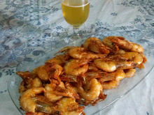 Camarão no alho e óleo