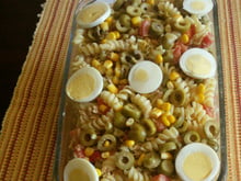 Salada de macarrão verão