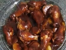 Coxinha da asa com molho barbecue