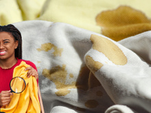 Achei um precioso lençol da minha avó cheio de manchas amarelas e com essa solução caseira os deixei brilhantes novamente